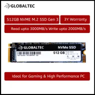 GLOBALTEC NVG3 512GB PCIE GEN 3.0 NVME M.2 SSD (3 YEARS WARRANTY)